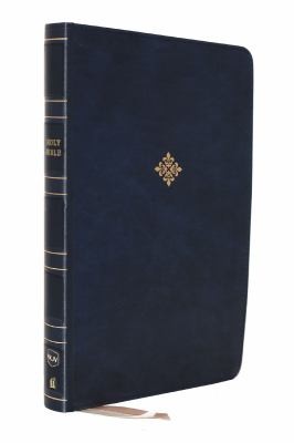 NKJV, Thinline Bible, Large Print, Leathersoft, Blue, Comfort Print