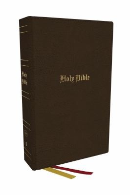 KJV Holy Bible, Super Giant Print Reference Bible, Brown, Bonded Leather, 43,000 Cross References, Red Letter, Comfort Print : King James Version