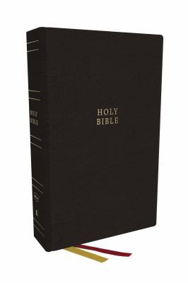 NKJV Holy Bible, Super Giant Print Reference Bible, Black Genuine Leather, 43,000 Cross References, Red Letter, Comfort Print : New King James Version